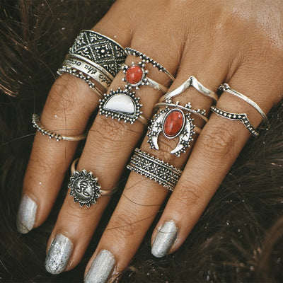 Aurenya - Vintage Silber Ring-Set